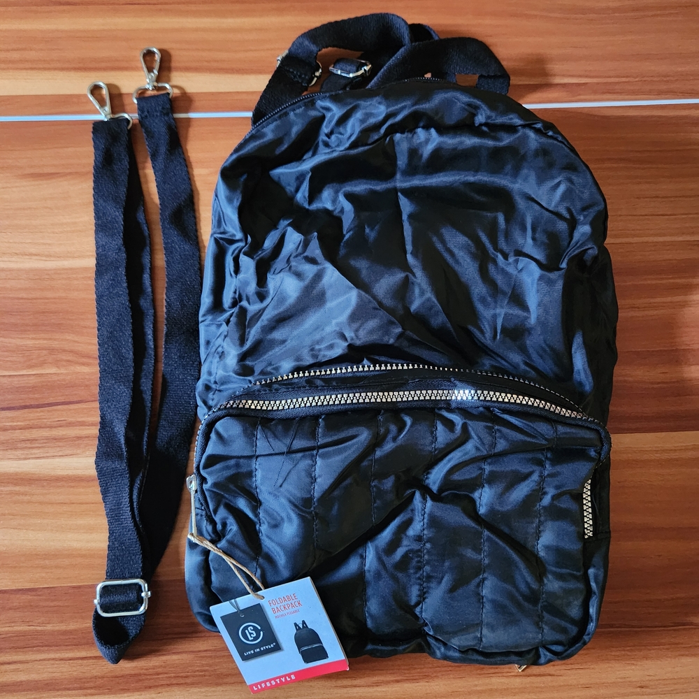 Crossbody Foldable Backpack - Picture 5 of 8